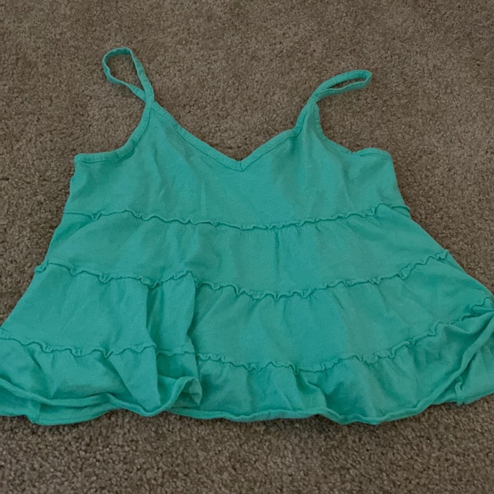 Green tank top